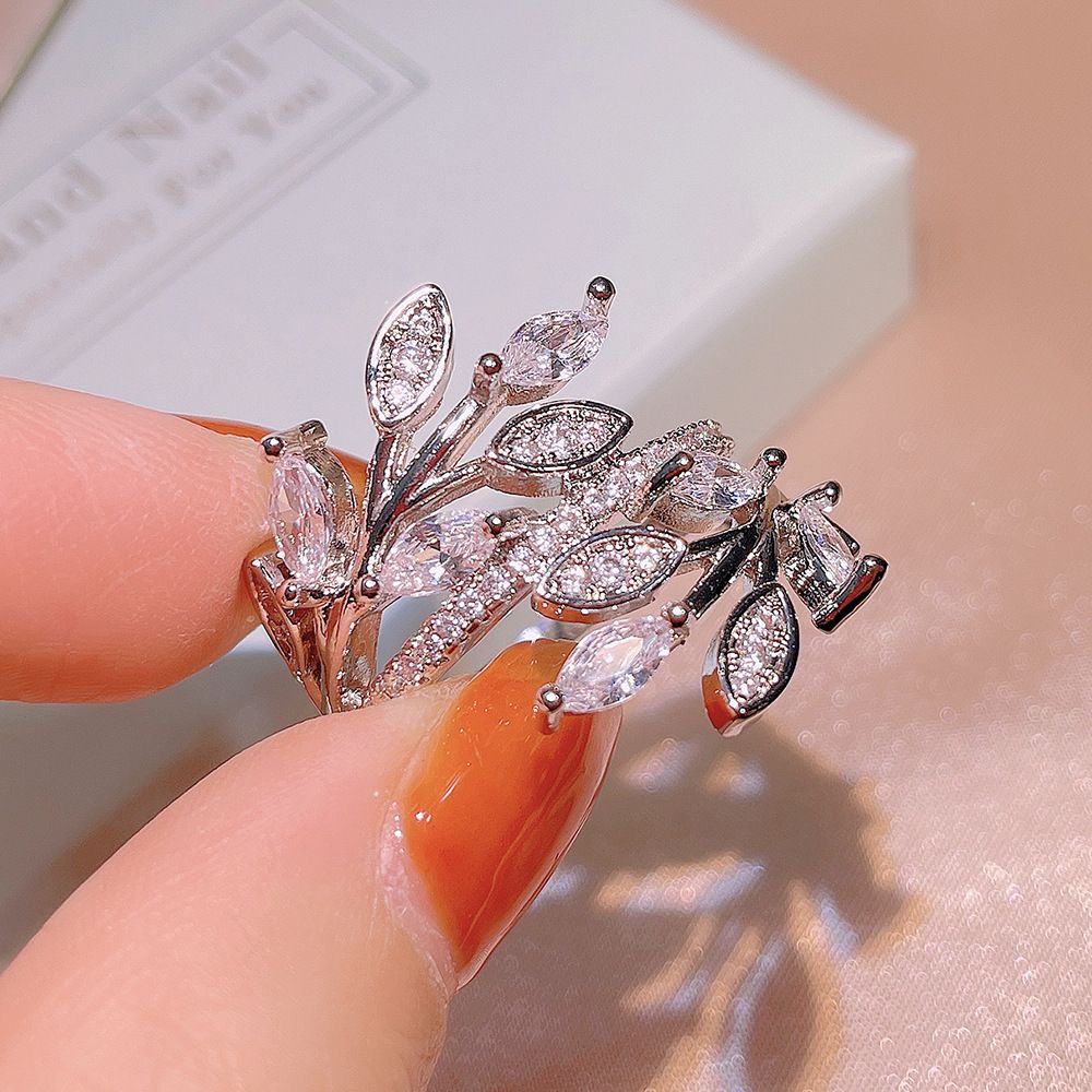 Creative Leaf Flower Ring Party Birthday Gift