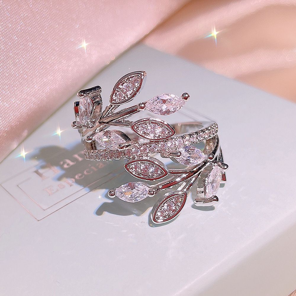 Creative Leaf Flower Ring Party Birthday Gift