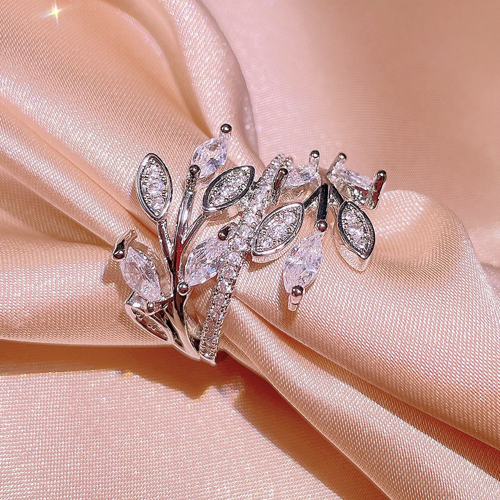 Creative Leaf Flower Ring Party Birthday Gift